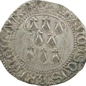 En Vogue Bretagne (duché de), François Ier, blanc à la targe, s.d. Rennes