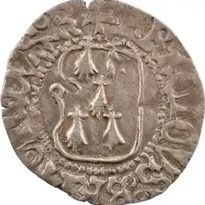 Bretagne (duché de), François Ier, demi-blanc à la targe, s.d. Rennes Solde