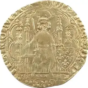 Jean II le Bon, écu d’or à la chaise, 4e émission Retour Gratuit