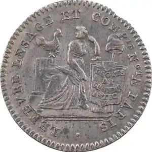 Constitution, Bon pour 10 sols Lefèvre et Lesage, frappe monnaie, An 4, 1792 Paris Acheter Direct