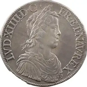 Promotion Saisonnière Louis XIV, écu à la mèche longue, 1651 Paris