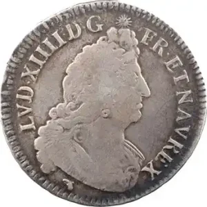 Premium Louis XIV, demi-écu aux insignes, 1701 Lyon
