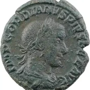 Original Gordien III, as, Rome, 241-243