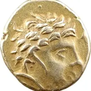 Petit Prix Carnutes, statère d’or à la tête de face, imitation de Philippe, c.IIe-Ier s. av. J.-C.
