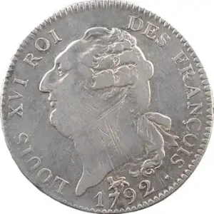 Retour Gratuit Constitution, écu de 6 livres FRANÇOIS, An 4, 2d semestre, 1792 Paris