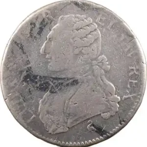 Louis XVI, écu aux rameaux d’olivier, 1774 Paris Solde