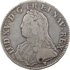 Louis XV, écu aux rameaux d’olivier, 1732 Rennes Prix Choc