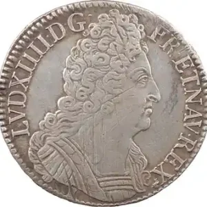 Bon Plan Louis XIV, écu aux trois couronnes, 1713 Rennes