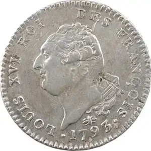 Constitution, 30 sols FRANÇOIS, An 5, 1793 Lyon Tendance