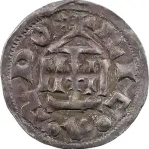 Normandie (duché de), Richard Ier, denier au temple de face Vente Flash