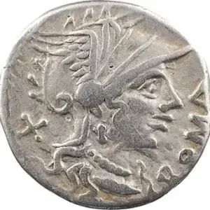 Pas Cher Domitia, denier, Rome, 116-115 av. J.-C.