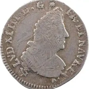 Soldes Louis XIV, douzième d’écu aux palmes, 1696/5 Rennes