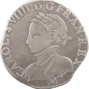 Charles IX, teston 2e type, 1564 Toulouse Offre Du Jour