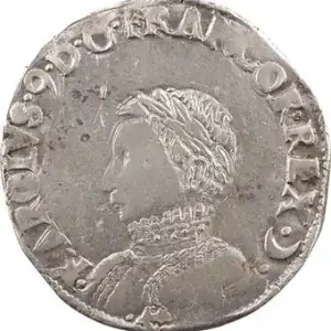 Expédié Aujourd’hui Charles IX, teston 4e type, 1566 Bayonne