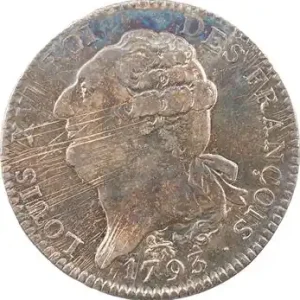 Constitution, écu de 6 livres FRANÇOIS, An 5, 1793 Paris Tendance