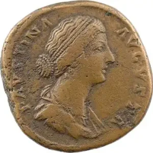 Faustine Jeune, sesterce, Rome, 161-175 Solde