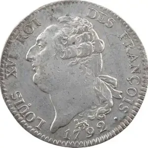 Constitution, écu de 6 livres FRANÇOIS, An 4, 2d semestre, 1792 Paris Prix Promo