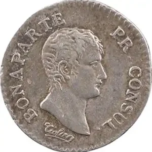 Consulat, quart de franc, An 12 Marseille Nouvel Arrivage