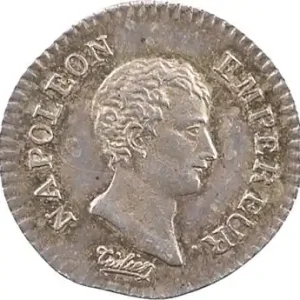 Usine Directe Premier Empire, quart de franc calendrier grégorien, 1806 Paris