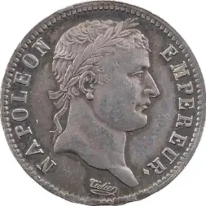 Premier Empire, 1 franc Empire, 1814 Paris Dernier Modèle