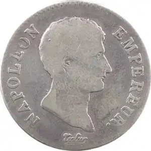 Premier Empire, 2 francs calendrier grégorien, 1806 Bayonne Dernière Chance