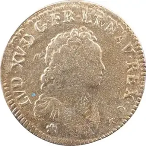 Louis XV, pièce de deux livres de Strasbourg, 1716 Strasbourg Achat Immédiat