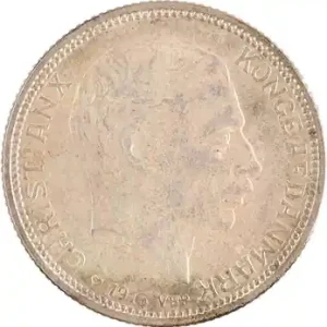 Offre Spéciale Danemark, Christian X, 2 kroner, 1916