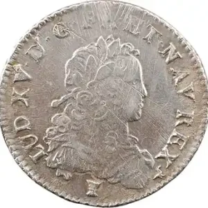 Offre Limitée Louis XV, tiers d’écu de France, 1723 Rennes