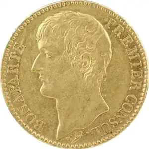 Consulat, 40 francs, An 12 Paris Marque