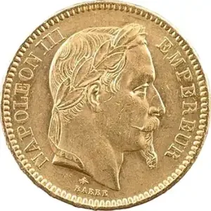 Nouvelle Collection Second Empire, 20 francs tête laurée, 1866 Paris