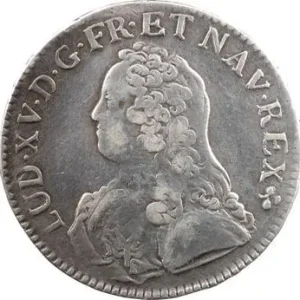 Vente Directe Louis XV, écu aux rameaux d’olivier, 1729 Troyes