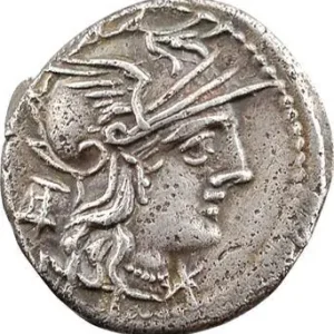 Tendance Marcia, denier, Rome, 134 av. J.-C.