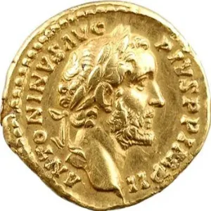 Antonin le Pieux, aureus, Rome, 156-157 Fait Main