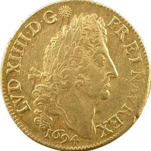 Super Prix Louis XIV, double louis d’or aux quatre L, 1694 Paris