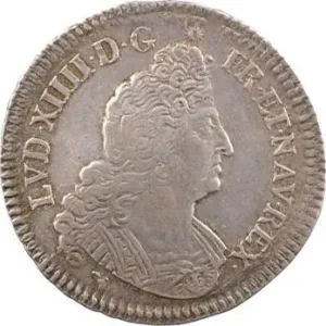 Retour Gratuit Louis XIV, demi-écu aux insignes, 1702 Lyon