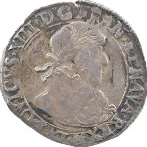 Louis XIII, demi-franc 13e type, 1640 Montpellier Top Qualité