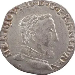 Charles IX (au nom d’Henri II), teston à la tête nue 5e type, 1561 Toulouse Meilleure Vente