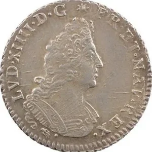 Remise Louis XIV, douzième d’écu aux palmes, 1694 Lyon