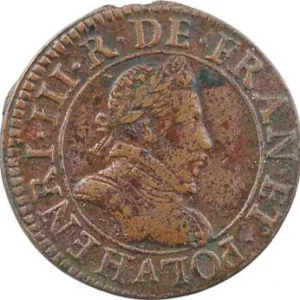Dernier Modèle Henri III, double tournois 1er type, 1583 Paris