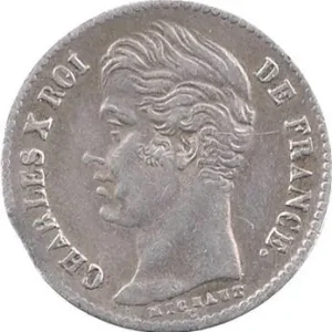 Charles X, 1/4 de franc, 1829 Lyon Haute Qualité