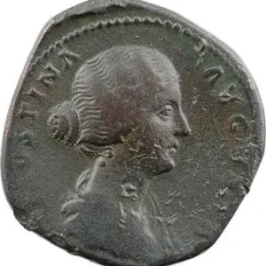 Faustine Jeune, sesterce, Rome, 161-176 Prix Choc