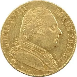 Jusqu’à Épuisement Des Stocks Louis XVIII, 20 francs buste habillé, 1814 Bayonne
