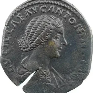 Authentique Lucille, sesterce, Rome, 164-166