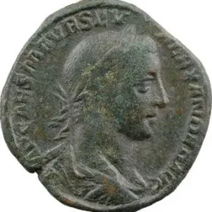 Sévère Alexandre, sesterce, Rome, 227 Réduction