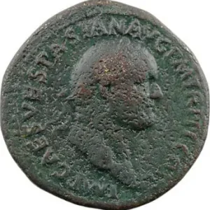 Vespasien, sesterce, Rome, 71 Dernière Chance