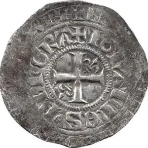 Authentique Jean II le Bon, gros blanc à la couronne