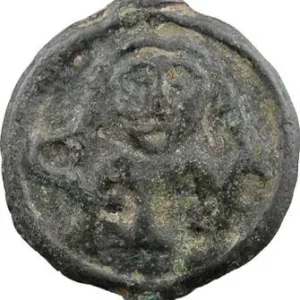 Rèmes, potin au personnage assis et sanglier, c.60-40 av. J.-C. Usine Directe