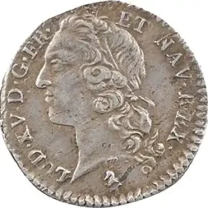 Louis XV, vingtième d’écu au bandeau, 1761 Paris Solde