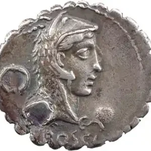 Roscia, denier serratus, Rome, 64 av. J.-C. Satisfait Ou Remboursé