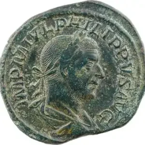 Philippe Ier, sesterce, Rome, 244 Gros Lot